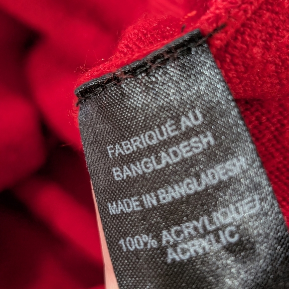 Red Turtleneck Sweater 2X Plus | Lily Morgan Soft Knit Pullover Classic Plus Siz - Picture 7 of 8